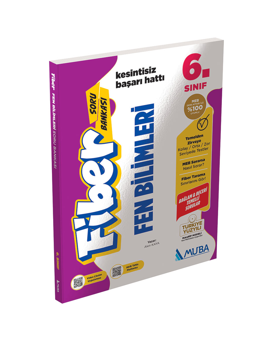 Muba Yayınları 6. Sınıf Fen Bilimleri Fiber Soru Bankası
