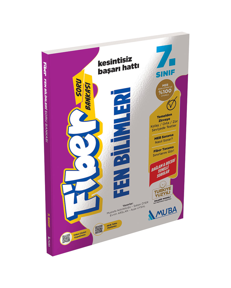 Muba Yayınları 7. Fen Bilimleri Fiber Soru Bankası