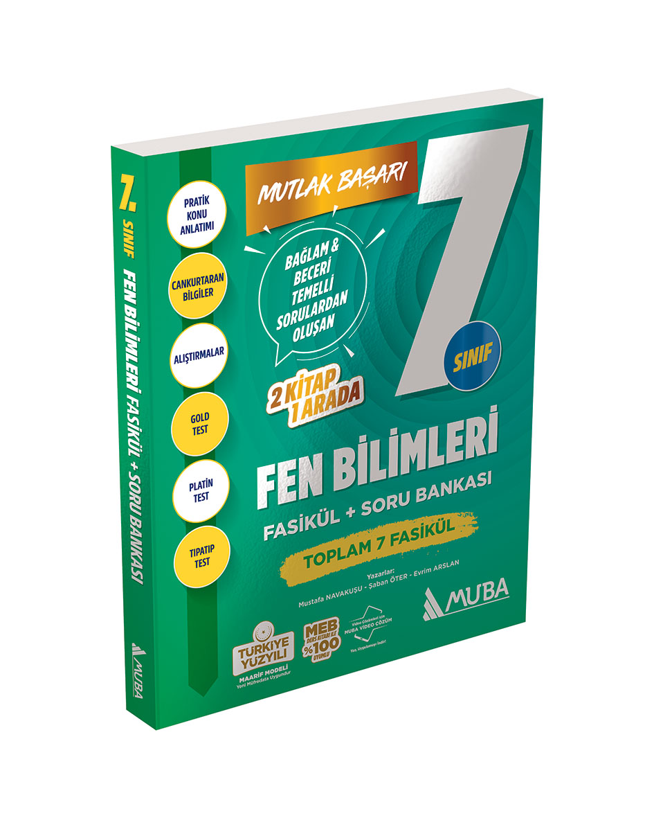 Muba Yayınları 7. Sınıf Fen Bilimleri Fasikül Soru Bankası