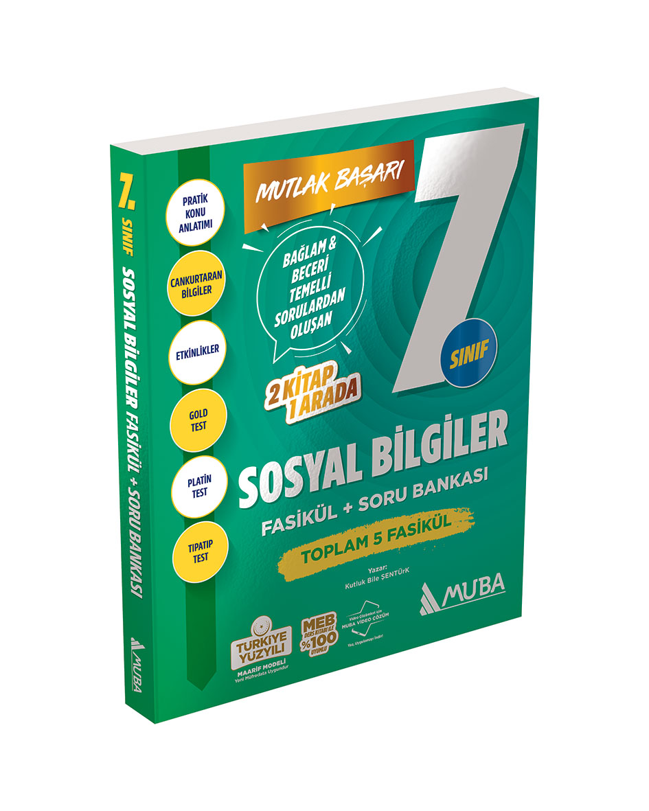 Muba Yayınları 7. Sınıf Sosyal Bilgiler Fasikül Soru Bankası