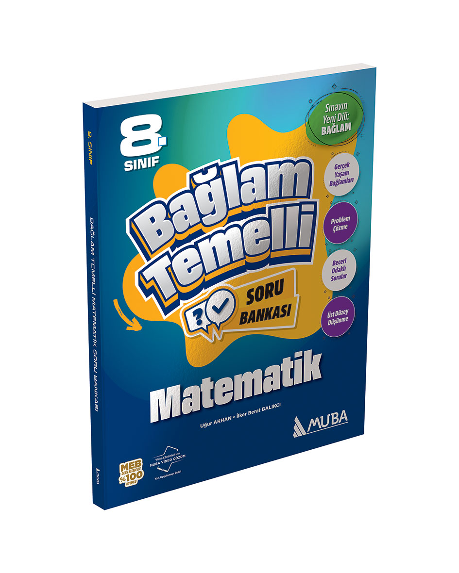 Muba Yayınları LGS 8. Sınıf Bağlam Temelli Matematik Soru Bankası