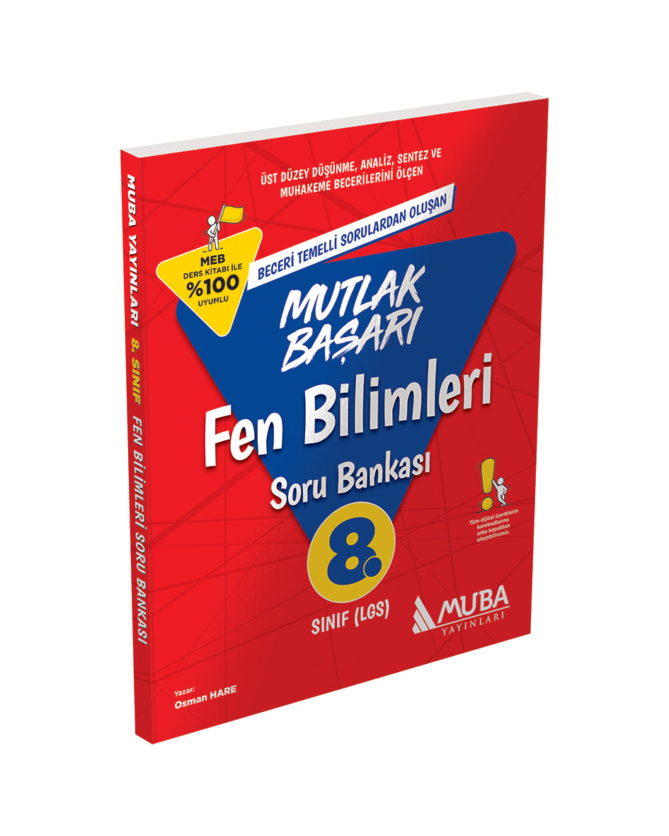 Muba Yayınları LGS 8. Sınıf Fen Bilimleri Mutlak Başarı Soru Bankası