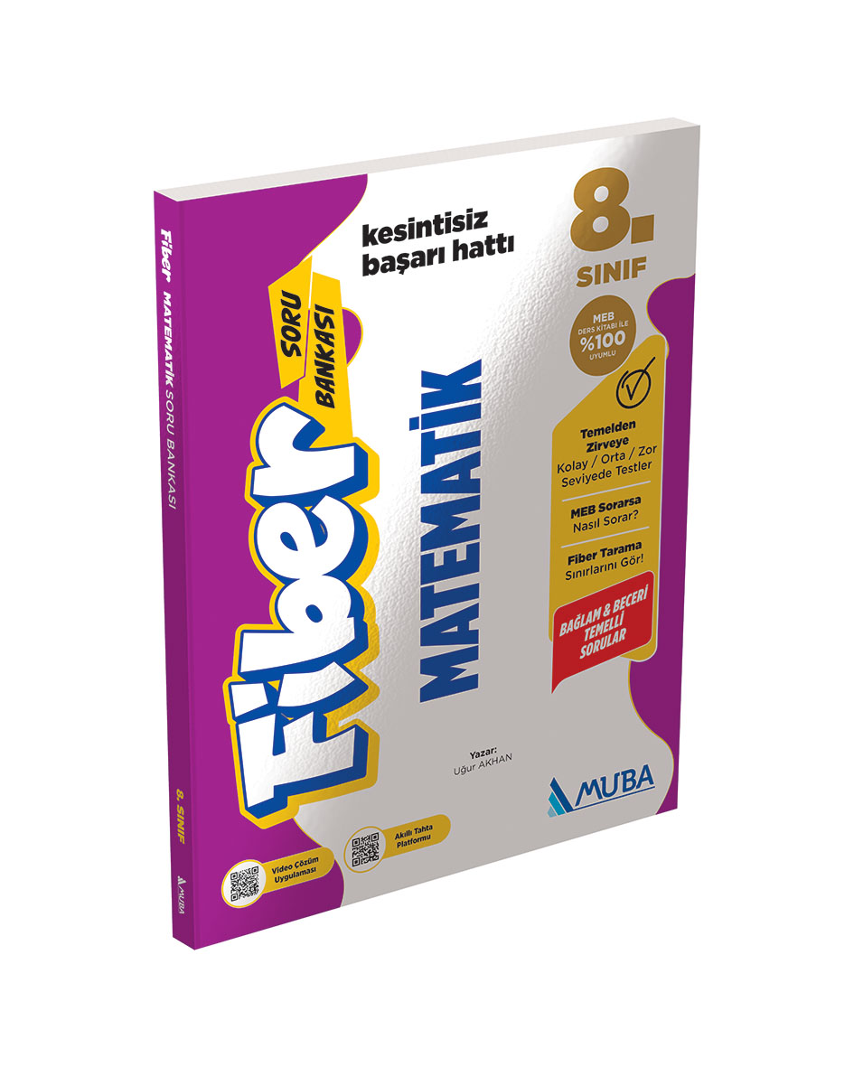 Muba Yayınları LGS 8. Sınıf Matematik Fiber Soru Bankası