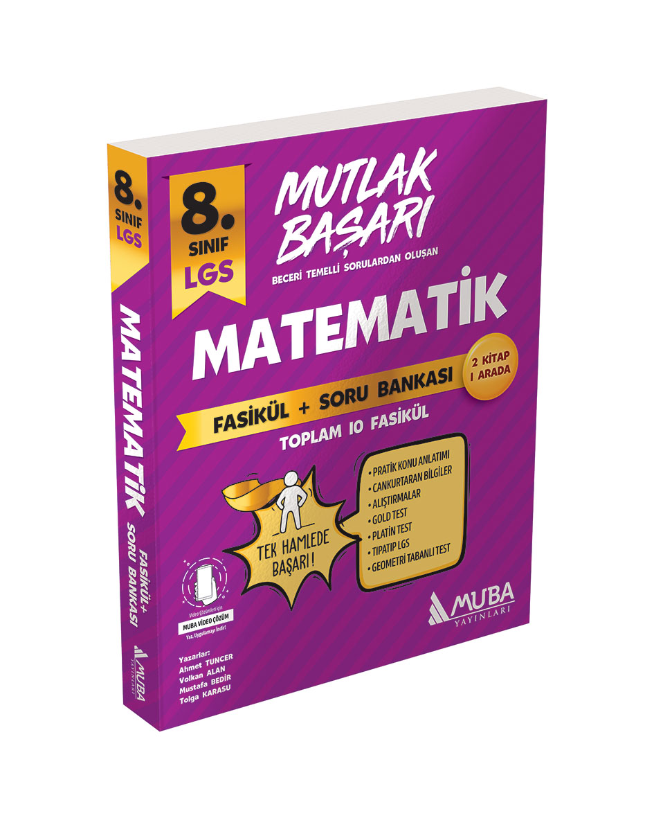 Muba Yayınları LGS 8. Sınıf Matematik Mutlak Başarı Fasikül Soru Bankası
