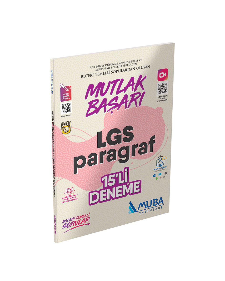 Muba Yayınları LGS 8. Sınıf  Paragraf 15 Deneme