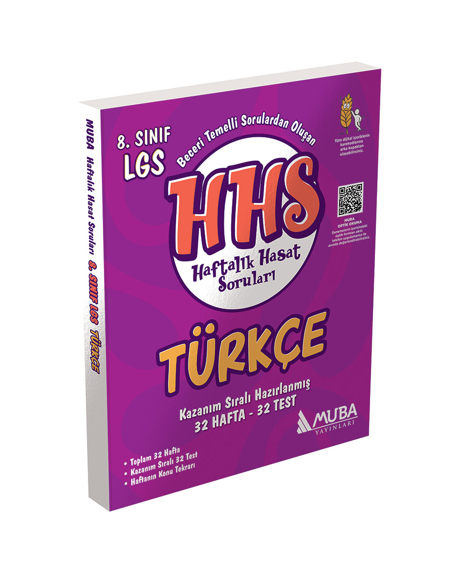 Muba Yayınları LGS 8. Sınıf Türkçe Haftalık Hasat Soruları