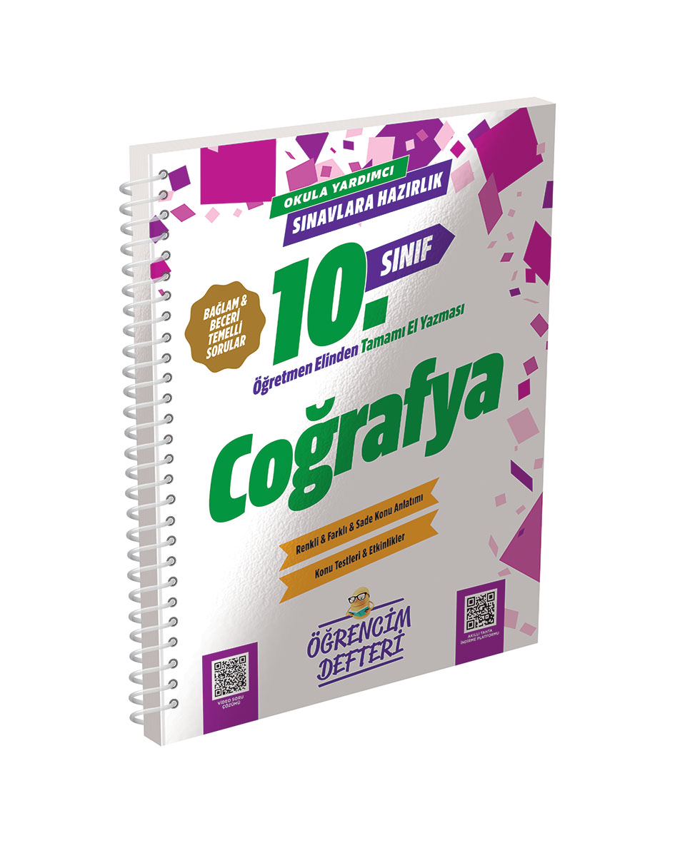Murat Yayınları 10. Sınıf Coğrafya Öğrencim Defteri