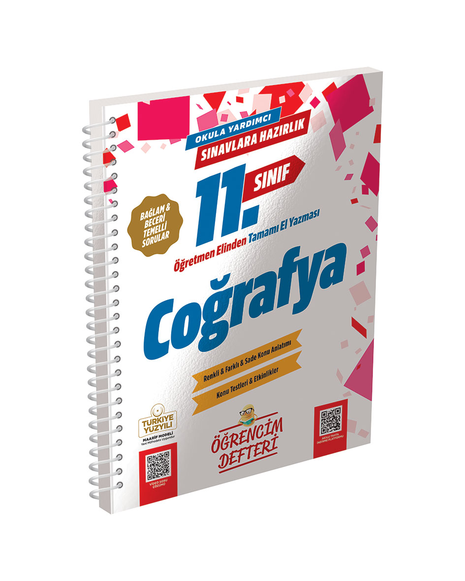 Murat Yayınları 11. Sınıf Coğrafya Öğrencim Defteri