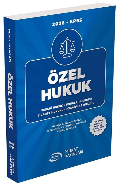 Murat Yayınları 2026 KPSS A Grubu Özel Hukuk Konu Anlatımlı