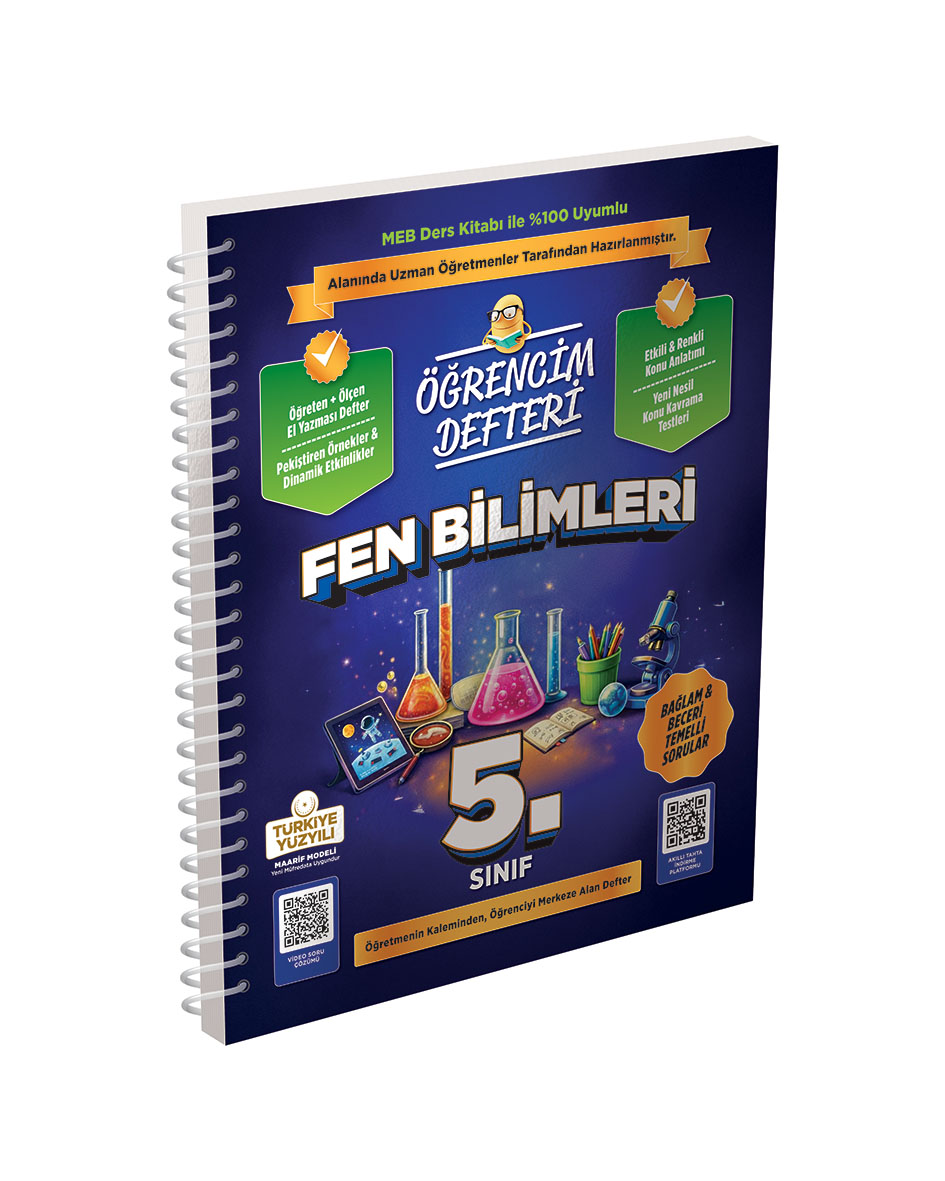 Murat Yayınları 5. Sınıf Fen Bilimleri Öğrencim Defteri