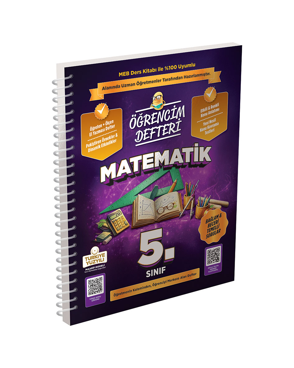 Murat Yayınları 5. Sınıf Matematik Öğrencim Defteri