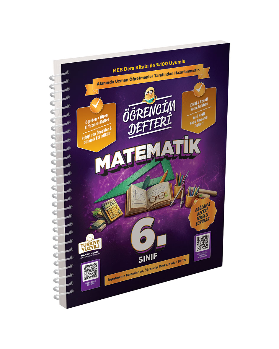 Murat Yayınları 6. Sınıf Matematik Öğrencim Defteri