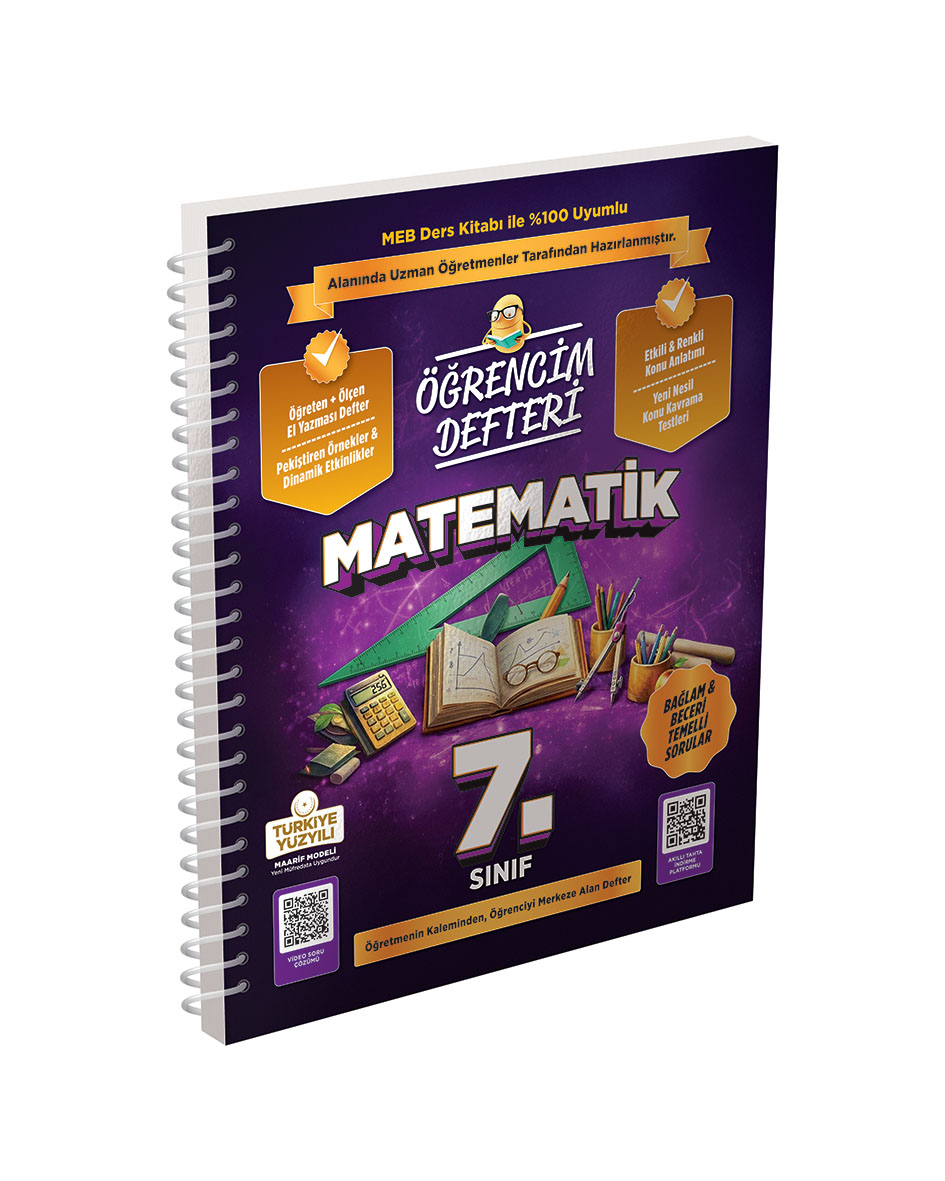 Murat Yayınları 7. Sınıf Matematik Öğrencim Defteri