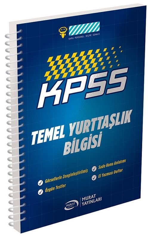 Murat Yayınları KPSS Temel Yurttaşlık Bilgisi Vatandaşlık Defteri