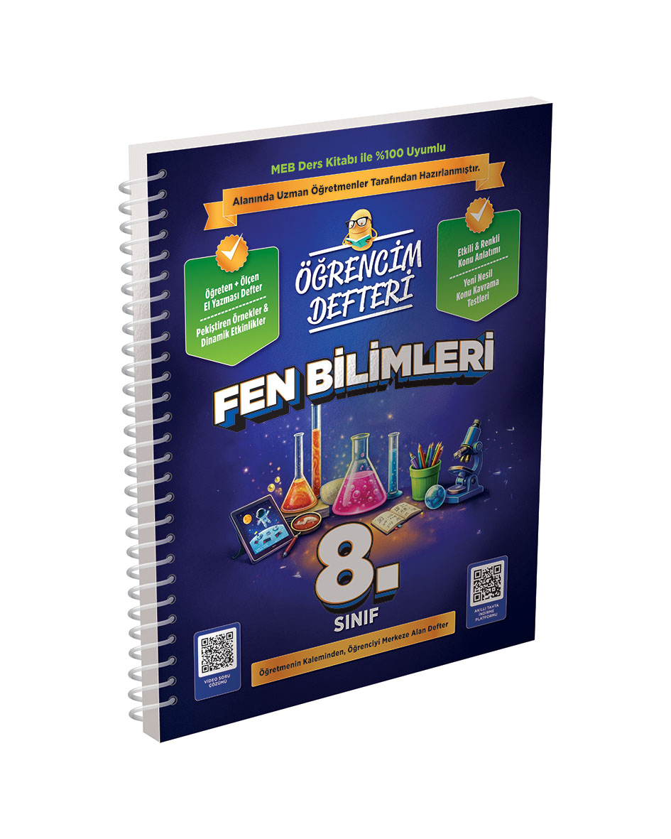 Murat Yayınları LGS 8. Sınıf Fen Bilimleri Öğrencim Defteri