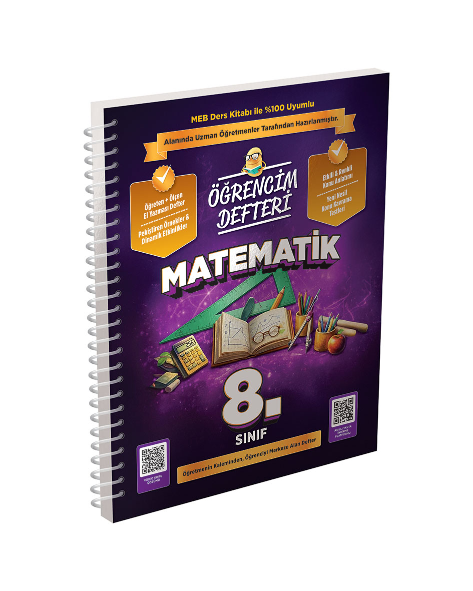 Murat Yayınları LGS 8. Sınıf Matematik Öğrencim Defteri