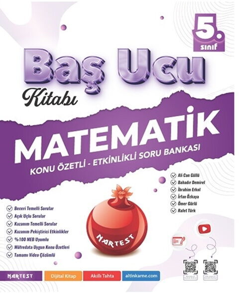Nartest Yayınları 5. Sınıf Matematik Baş Ucu Kitabı Maarif Modeli