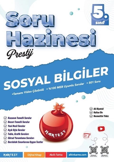Nartest Yayınları 5. Sınıf Sosyal Bilgiler Prestij Soru Hazinesi