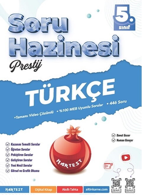Nartest Yayınları 5. Sınıf Türkçe Prestij Soru Hazinesi