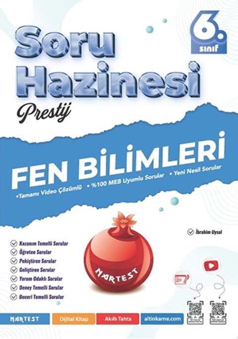 Nartest Yayınları  6. Sınıf Fen Bilimleri Prestij Soru Hazinesi