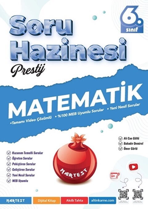 Nartest Yayınları 6. Sınıf Matematik Prestij Soru Hazinesi