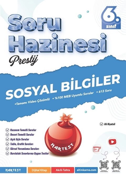 Nartest Yayınları 6. Sınıf Sosyal Bilgiler Prestij Soru Hazinesi