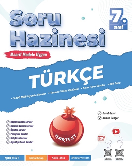 Nartest Yayınları 7. Sınıf Türkçe Soru Hazinesi
