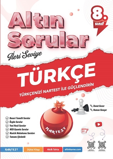 Nartest Yayınları LGS 8. Sınıf Altın Sorular Türkçe