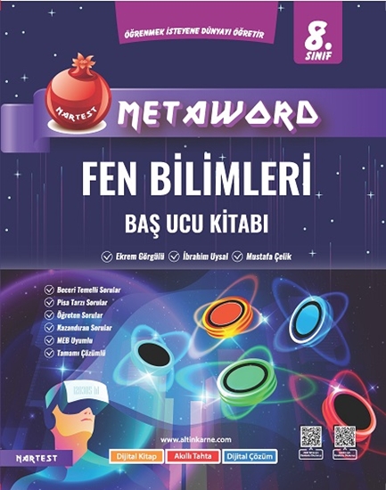 Nartest Yayınları LGS 8. Sınıf Fen Bilimleri Metaword Baş Ucu Kitabı