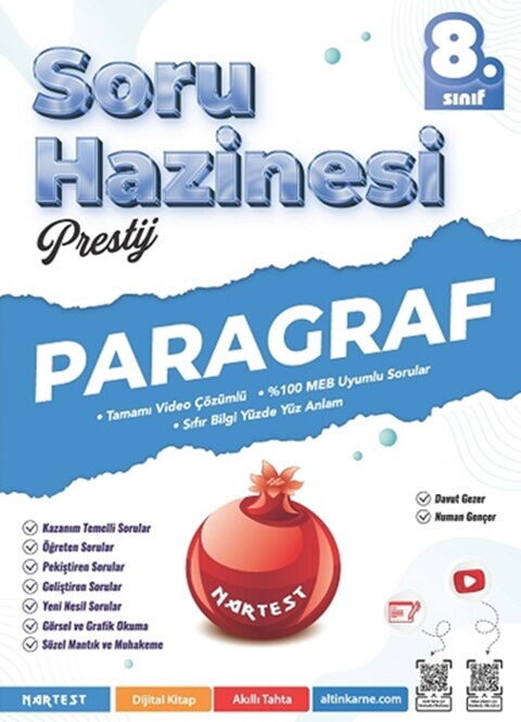 Nartest Yayınları LGS 8. Sınıf Prestij Paragraf Soru Hazinesi