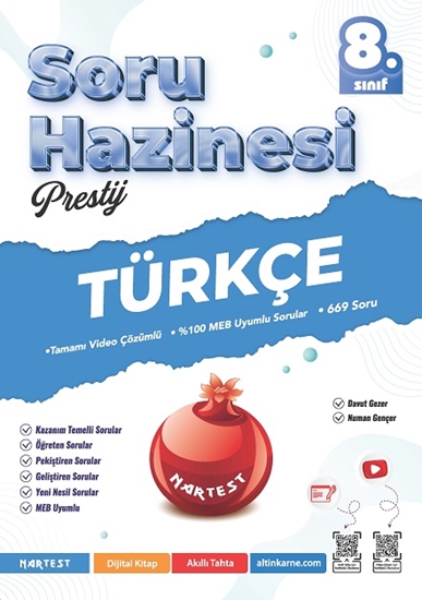 Nartest Yayınları LGS 8. Sınıf Türkçe Soru Hazinesi