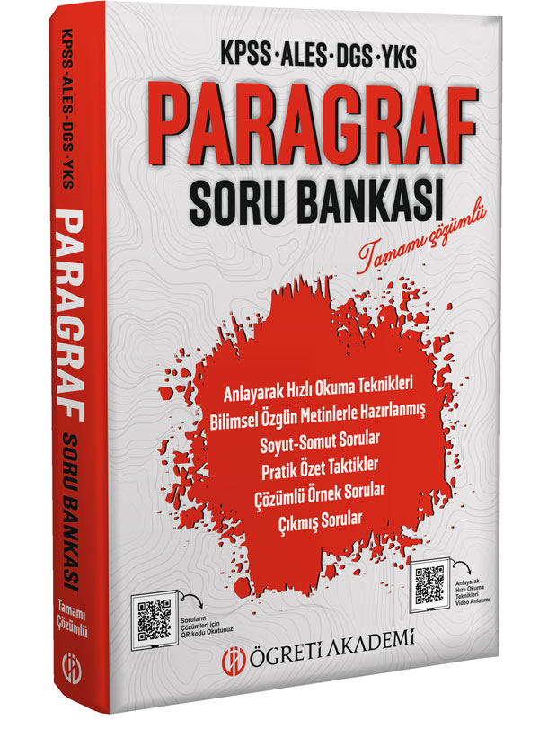 Öğreti Akademi Kpss Ales Dgs Yks Paragraf Soru Bankası