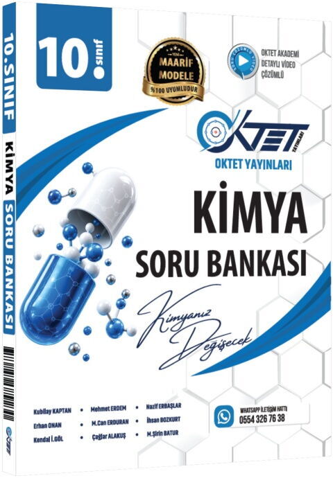 Oktet Yayınları 10. Sınıf Kimya Maarif Soru Bankası