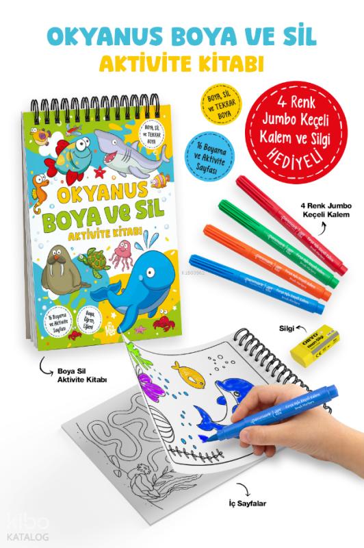 Okyanus – Boya ve Sil Aktivite Kitabı