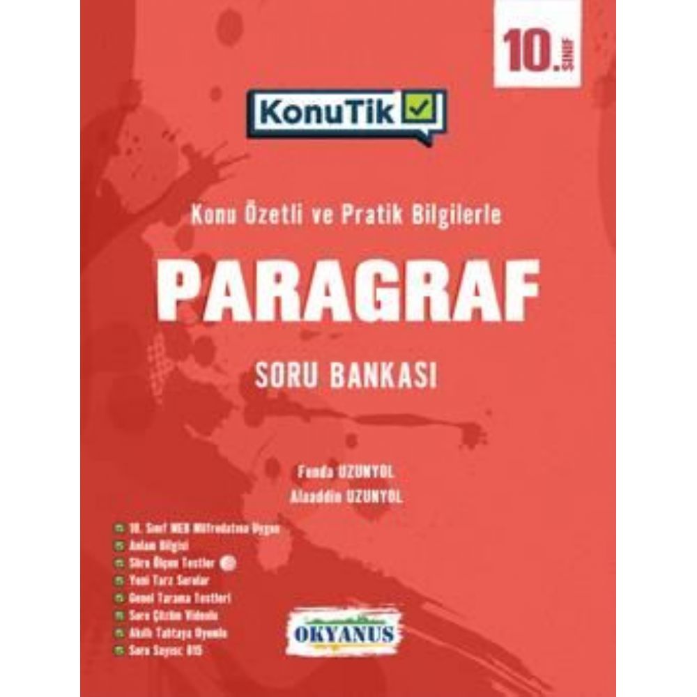 Okyanus Yayınları 10. Sınıf Konutik Paragraf Soru Bankası
