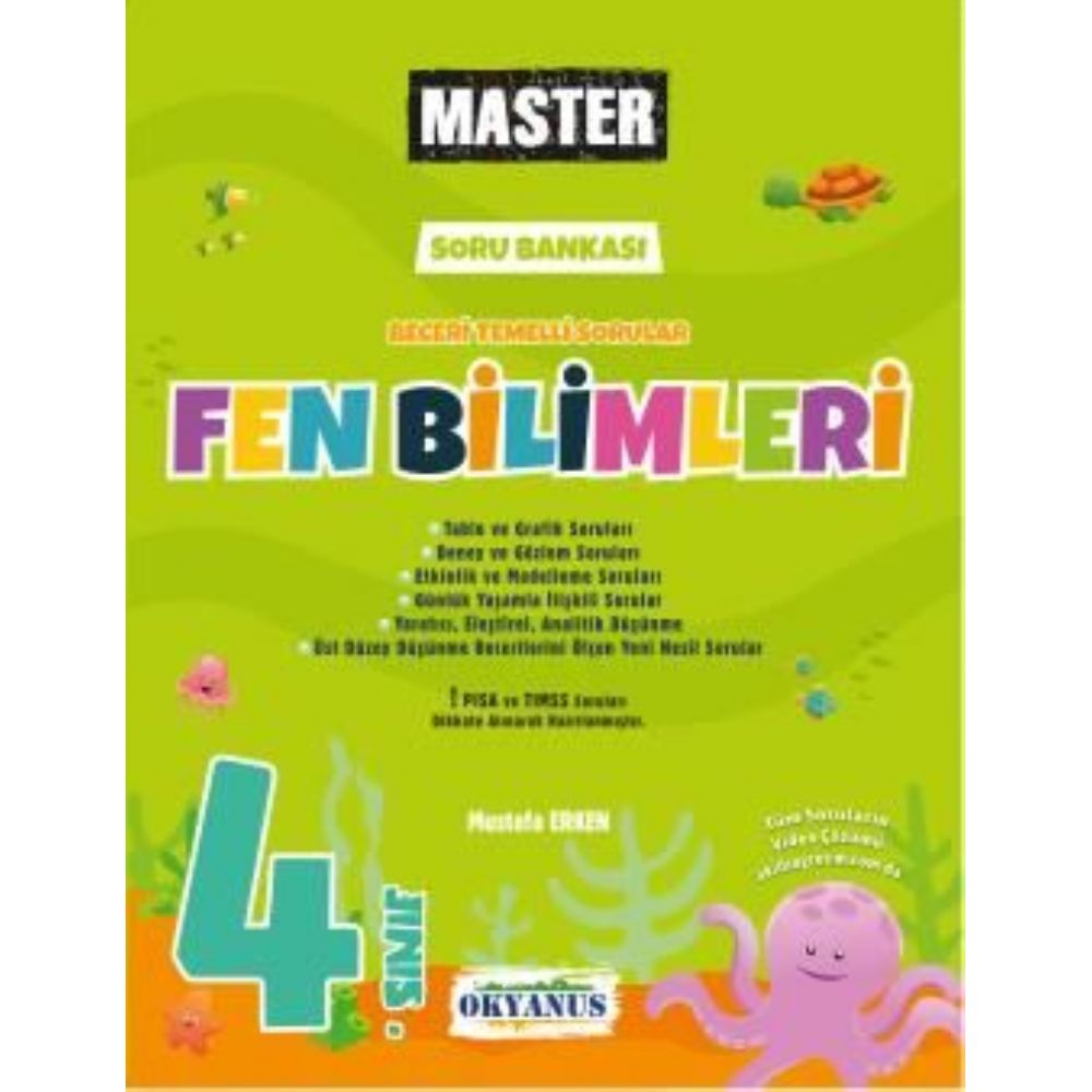 Okyanus Yayınları 4. Sınıf Master Fen Bilimleri Soru Bankası