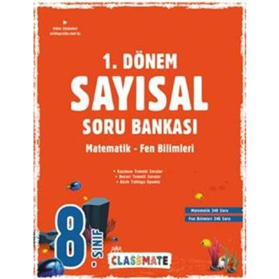 Okyanus Yayınları LGS 8. Sınıf Classmate 1. Dönem Sayısal Soru Bankası