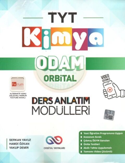 Orbital Yayınları TYT Kimya Orbital Ders Anlatım Modülleri
