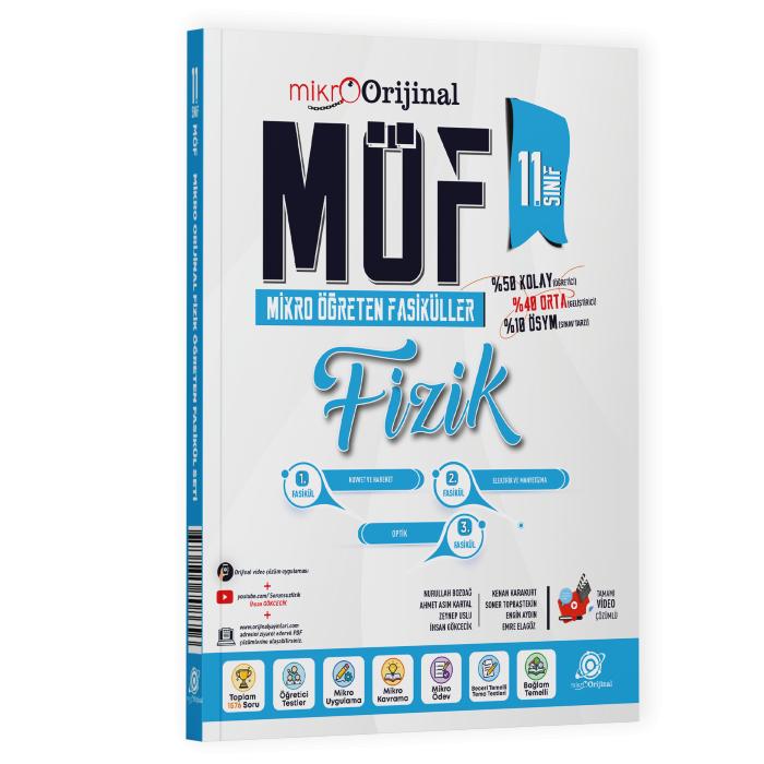 Orijinal Mikro 11. Sınıf Fizik MÖF Mikro Öğreten Fasikül Set