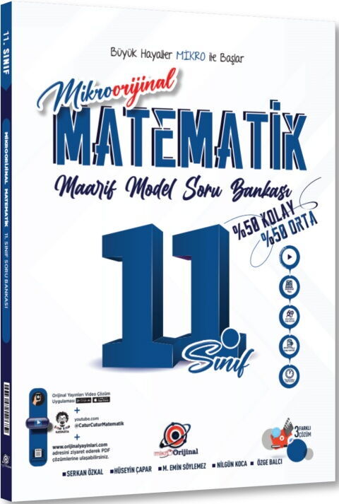 Orijinal Mikro 11. Sınıf Matematik Maarif Model Soru Bankası