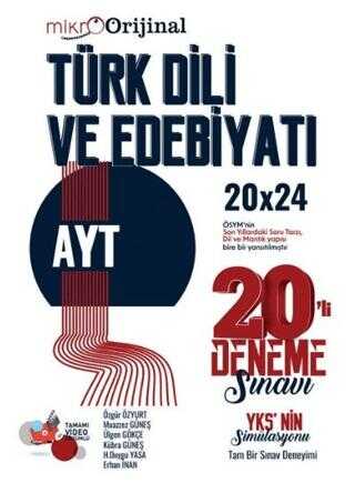 Orijinal Mikro AYT Türk Dili ve Edebiyatı 20  Deneme Sınavı