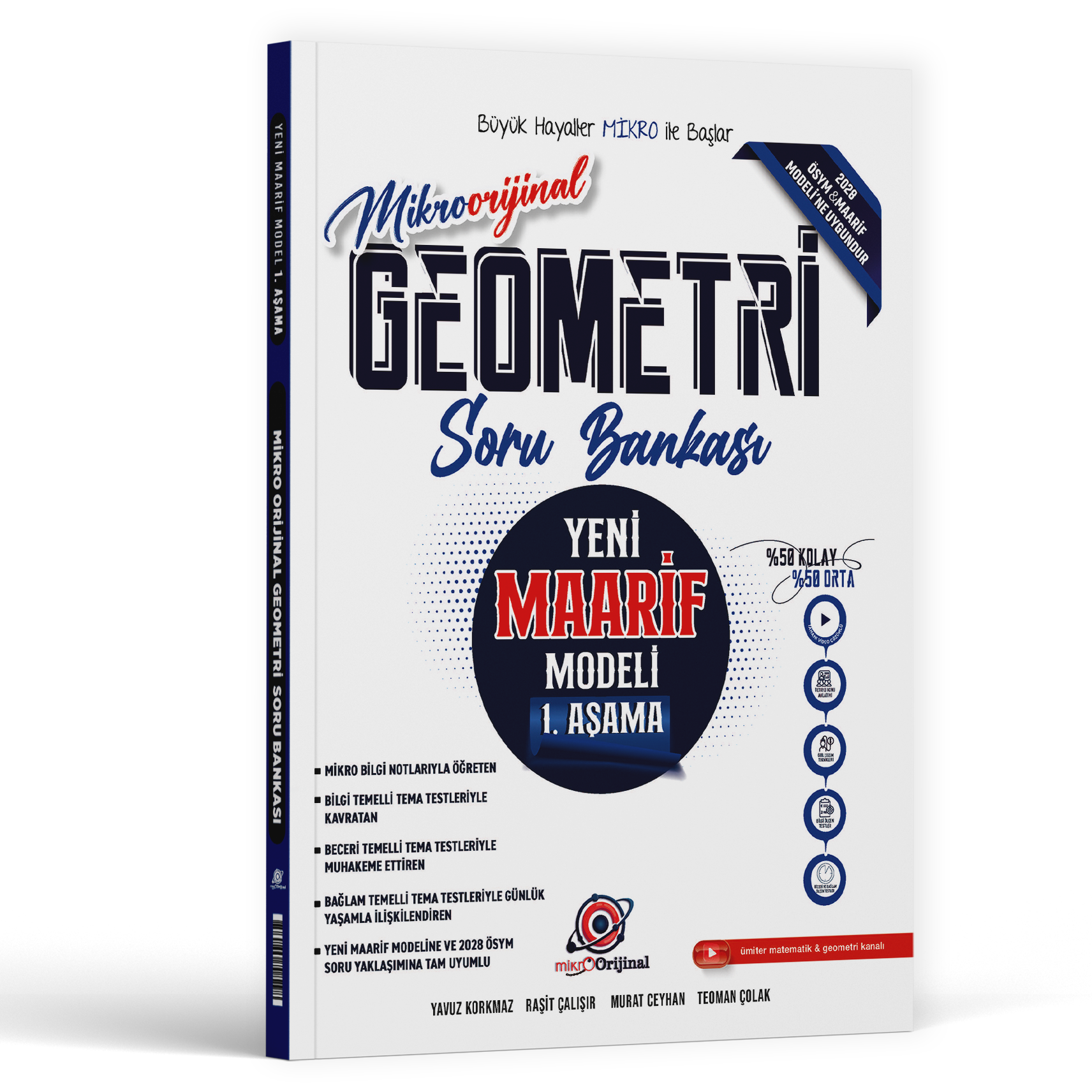 Orijinal Mikro TYT Geometri Maarif Model 1. Aşama Soru Bankası