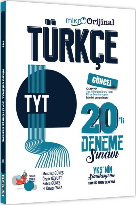Orijinal Mikro TYT Türkçe 20 Deneme Sınavı