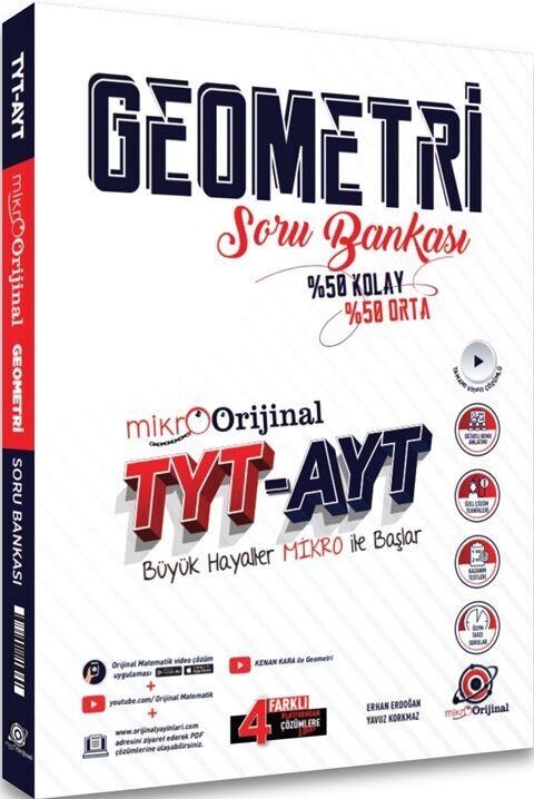 Orijinal Yayınları Tyt Ayt Geometri Mikro Soru Bankası