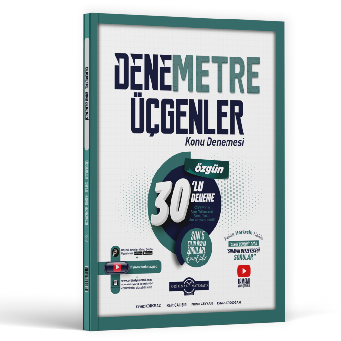 Orijinal Yayınları TYT Üçgenler Denemetre 30  Konu Denemesi