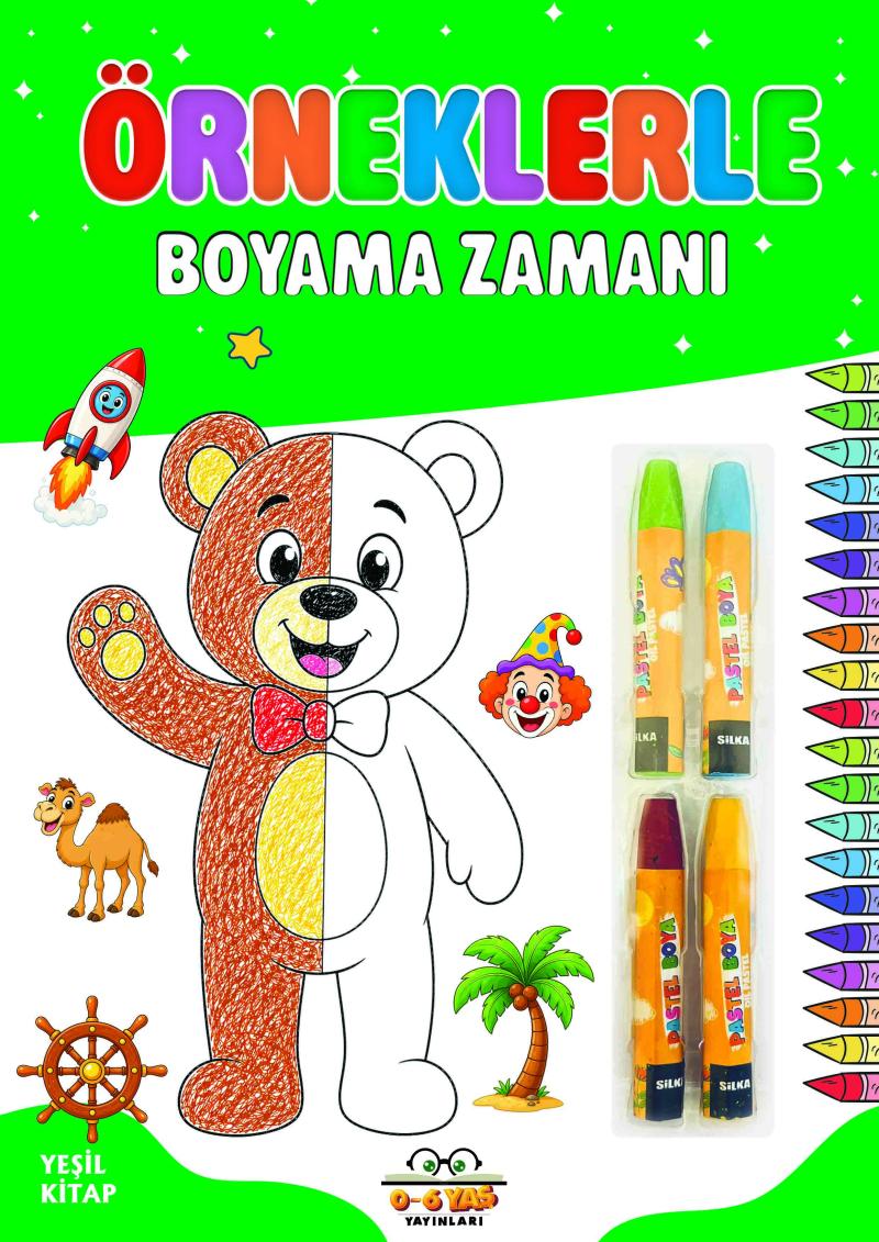 Örneklerle Boyama Zamanı - Yeşil Kitap