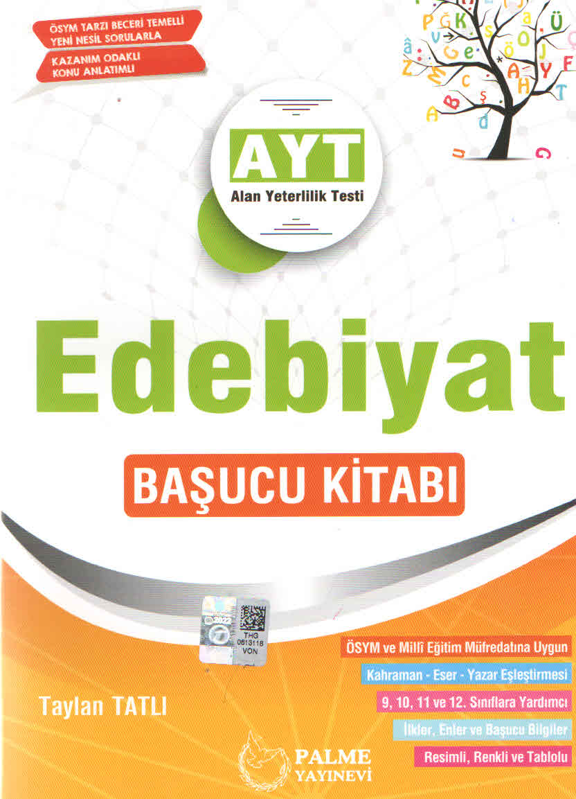Palme Yayınları AYT Edebiyat Başucu Kitabı
