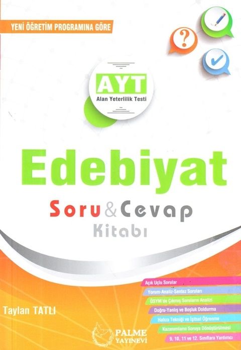 Palme Yayınları AYT Edebiyat Soru Cevap Kitabı
