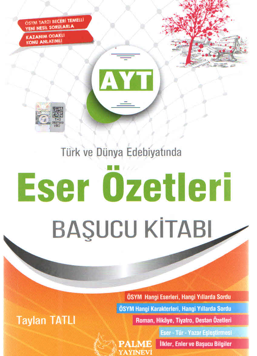 Palme Yayınları AYT Eser Özetleri Başucu Kitabı