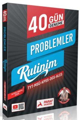 Paraf Akademi TYT MSÜ KPSS DGS ALES Problemler 40 Günde Deneme Rutinim